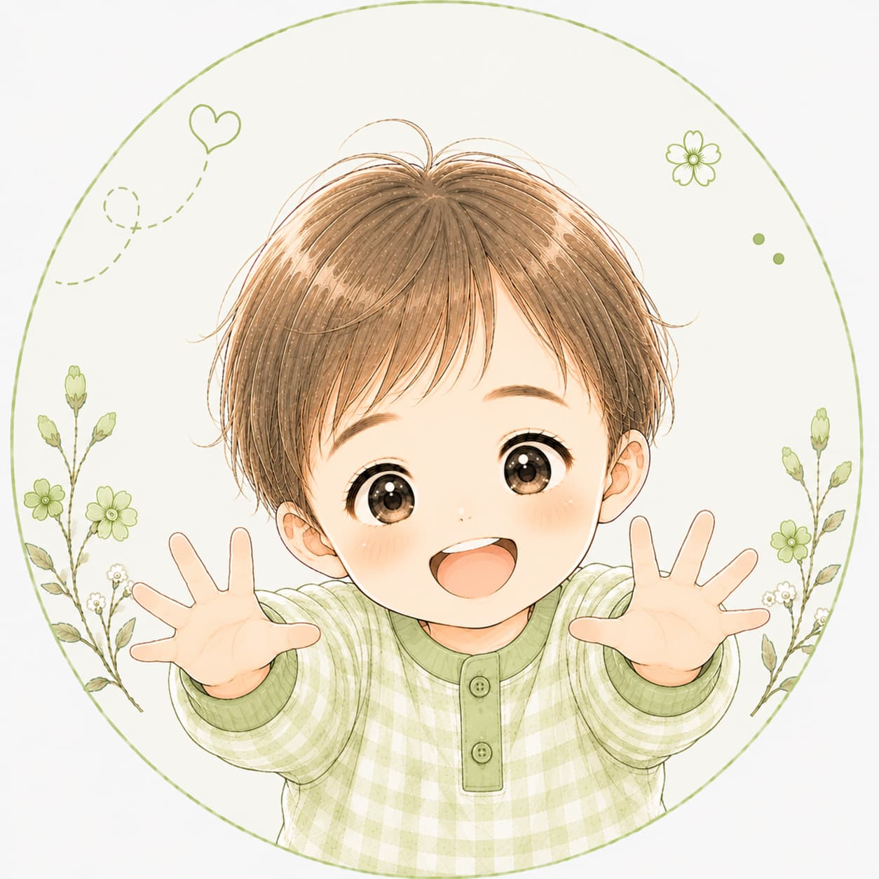 次男似顔絵